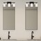 Designers Fountain Carmine 21in 3-Light Matte Black Modern Indoor Vanity Light with Etched Glass Shades D239M-3B-MB - alternate 2
